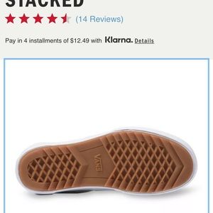 Leather stacked vans, NEW in box.